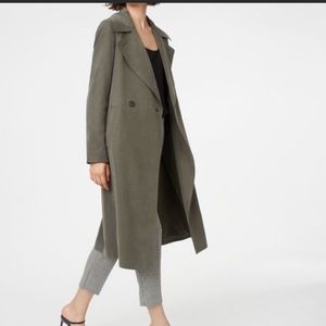 Club Monaco Aaylina Trench Coat in Olive